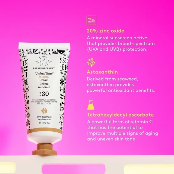 Drunk Elephant Umbra Mineral Cream SPF 30 Tinted Face Sunscreen - Picture 11 of 16
